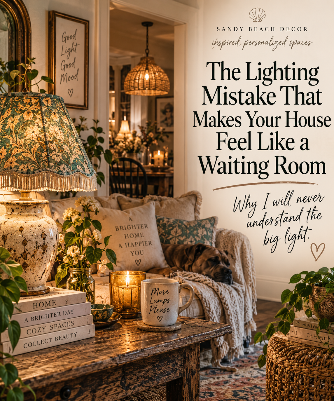 The Lighting Mistake That Makes Your House Feel Like a Waiting Room