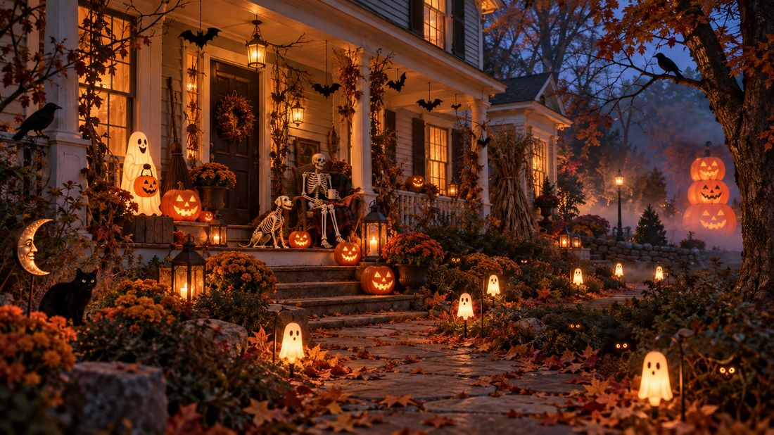 How I Decorate for Halloween: Vintage Glow, Haunted Gardens and Just Enough Chaos