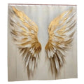 Gold Angel Wings Shower Curtain