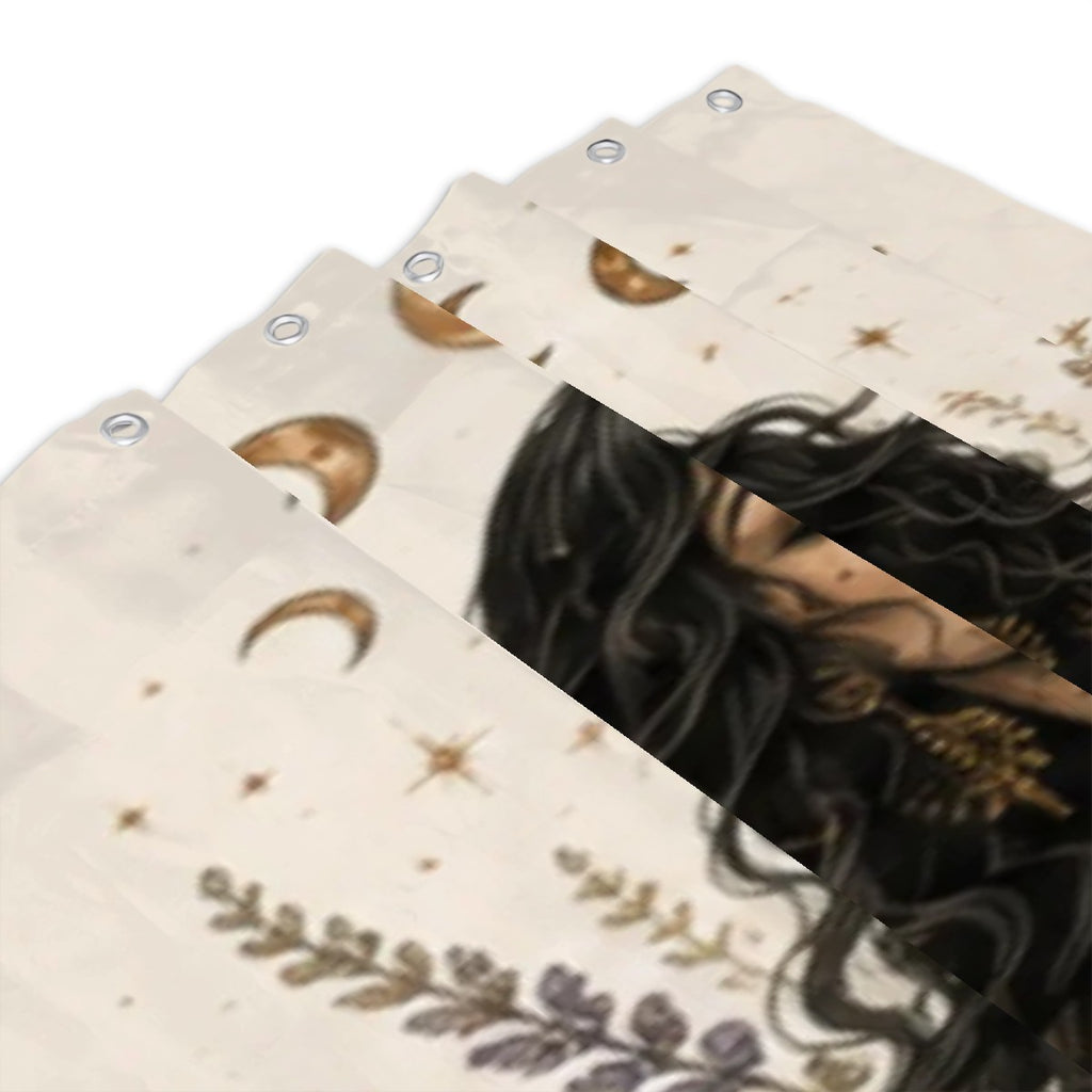 Divine Feminine Shower Curtain – Gentle. Dangerous. Sacred.