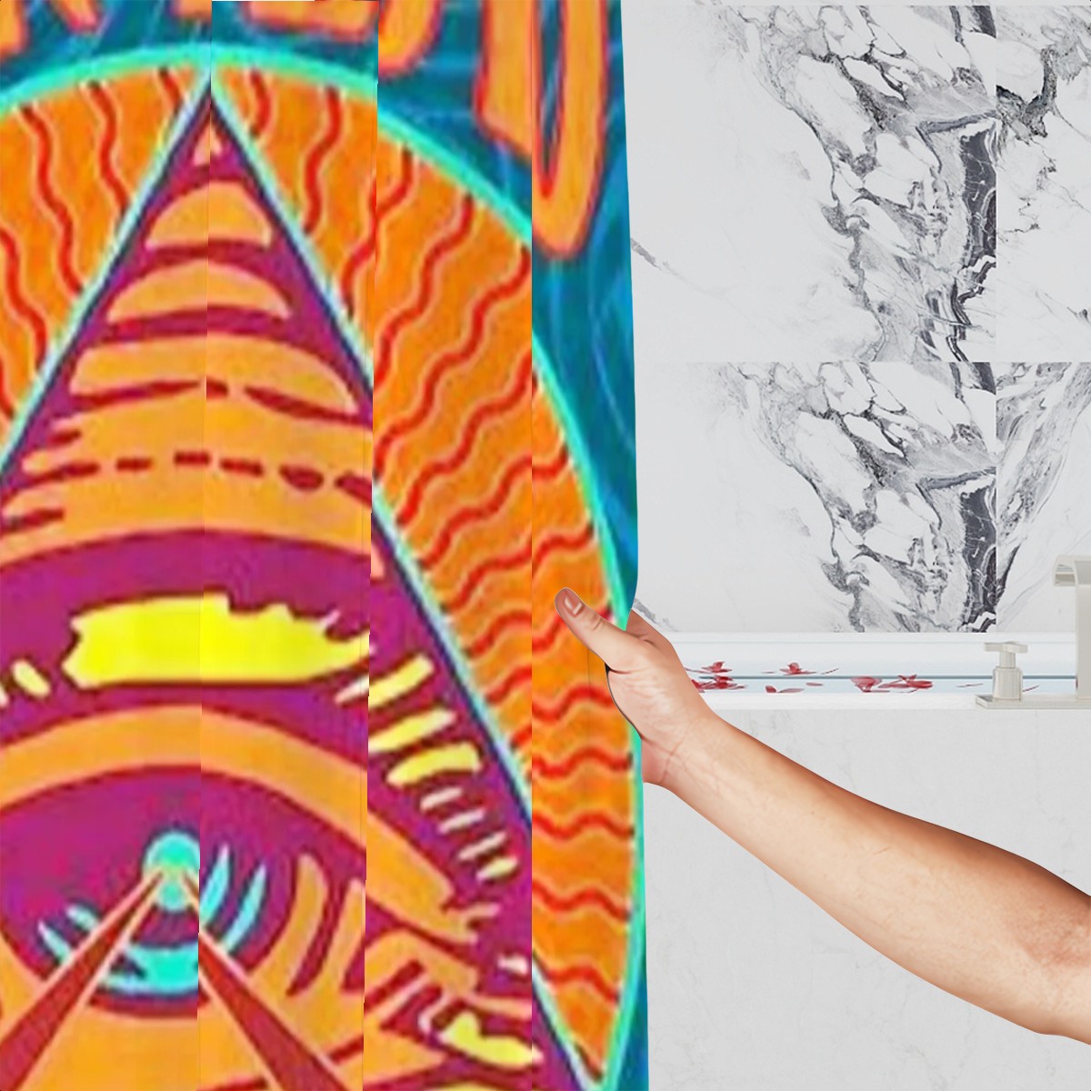 Psychedelic Prism Eye Shower Curtain