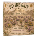 Divine Grit Shower Curtain - 72" x 72" Inspirational Floral Affirmation