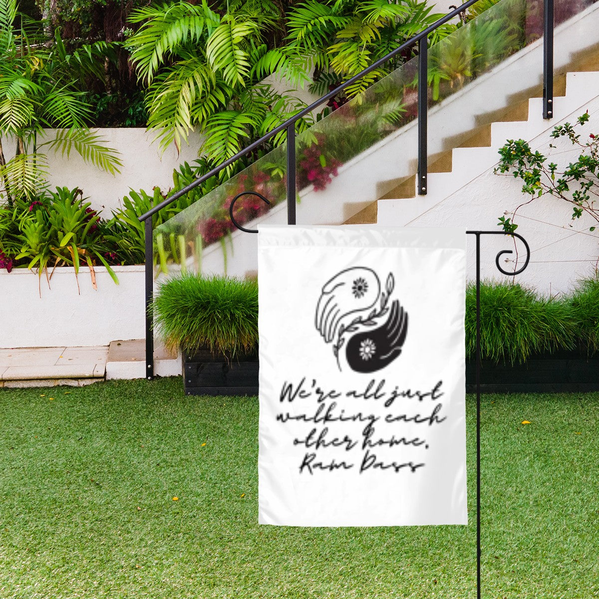 Yin Yang Hands Garden Flag