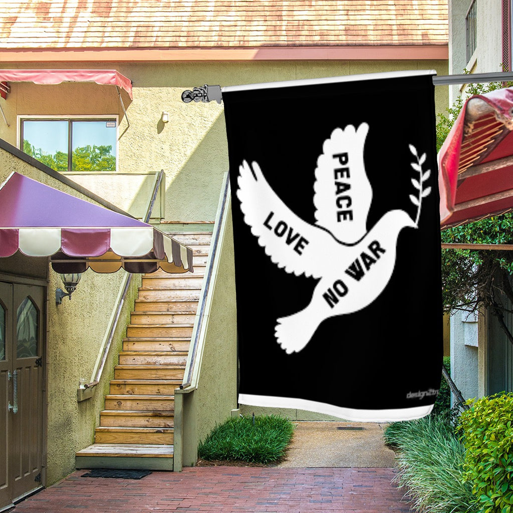 Love Peace No War Dove garden flag