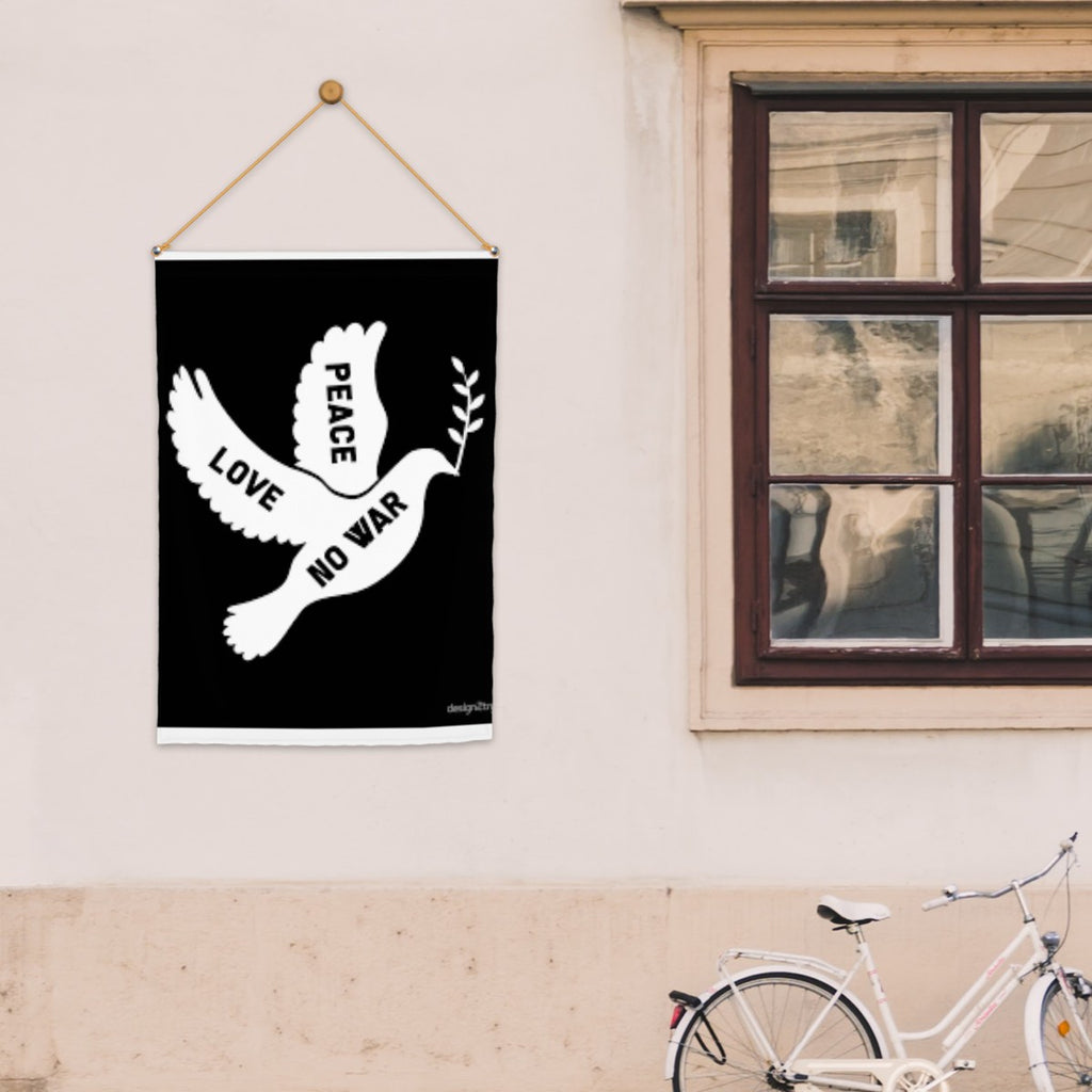 Love Peace No War Dove garden flag