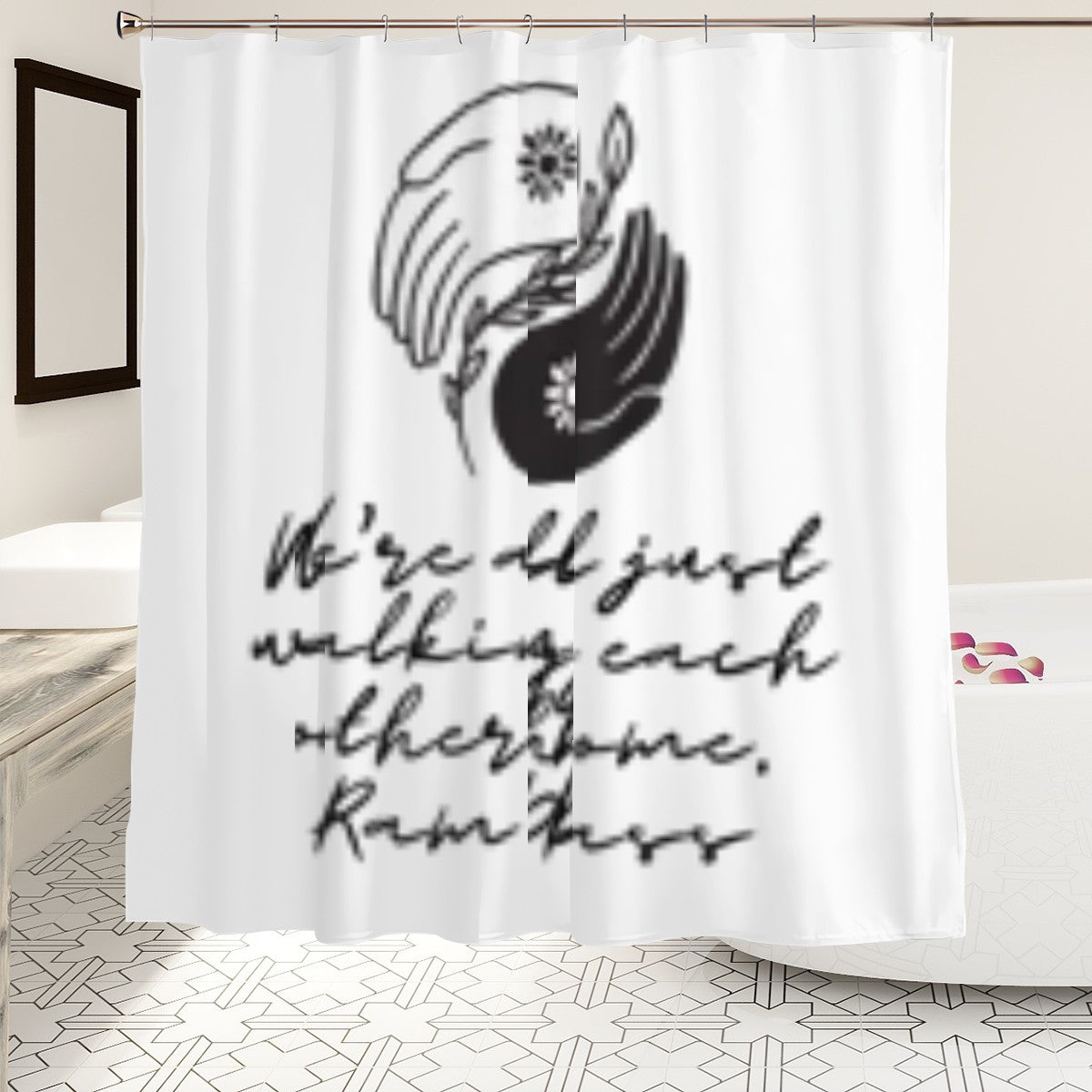Yin Yang Shower Curtain