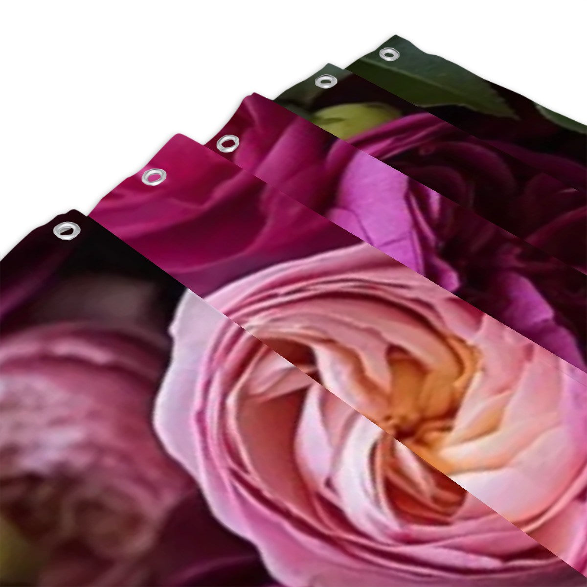 Peony Garden Shower Curtain | Magenta & Blush Floral