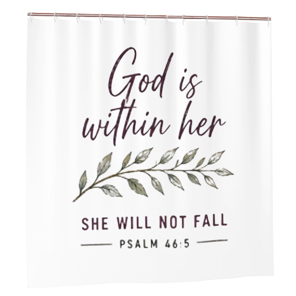 Sandy Beach bathroom decor shower curtain with ocean waves and beach scenes, hanging in a modern bathroom setting.