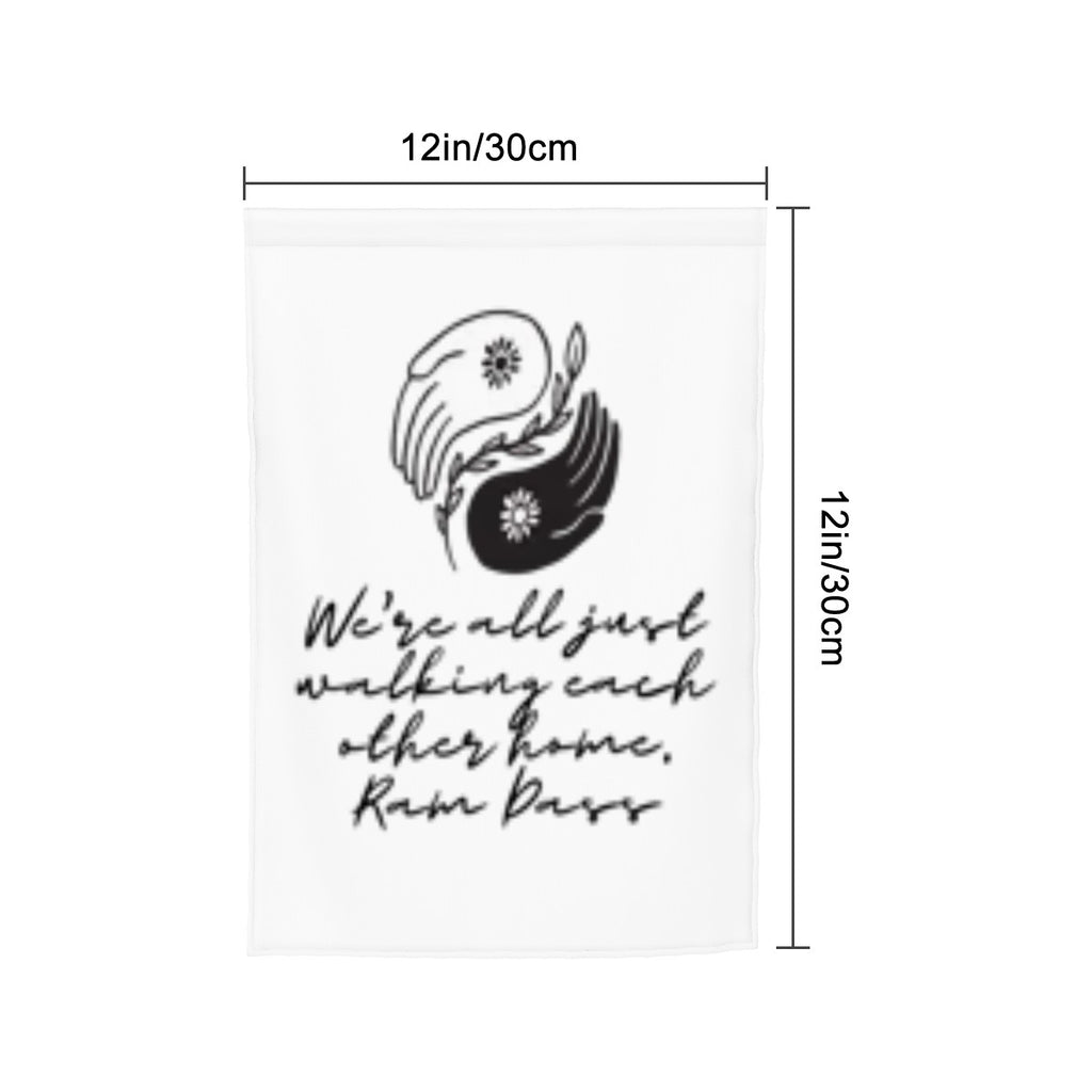 Yin Yang Hands Garden Flag