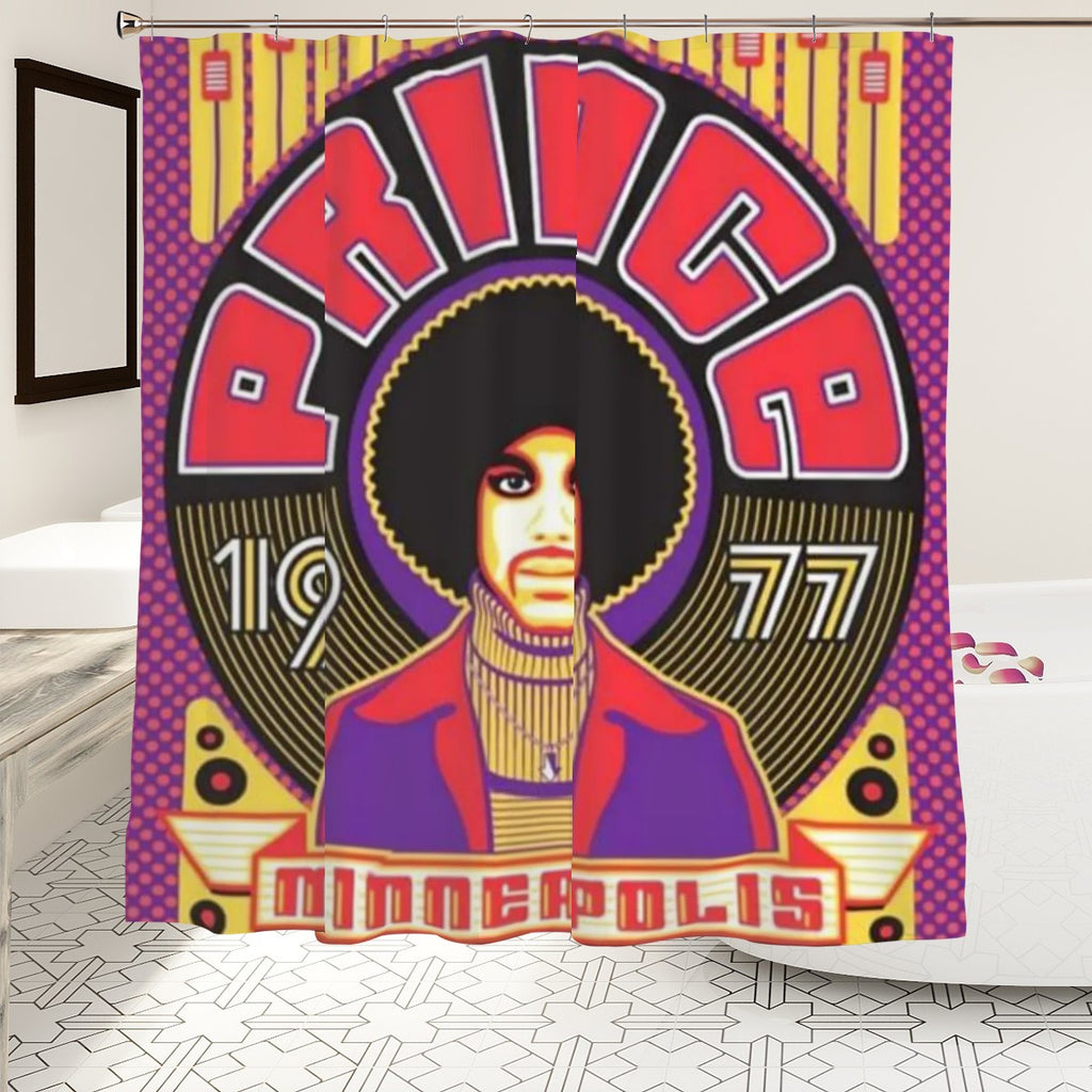 Prince Retro Portrait Shower Curtain