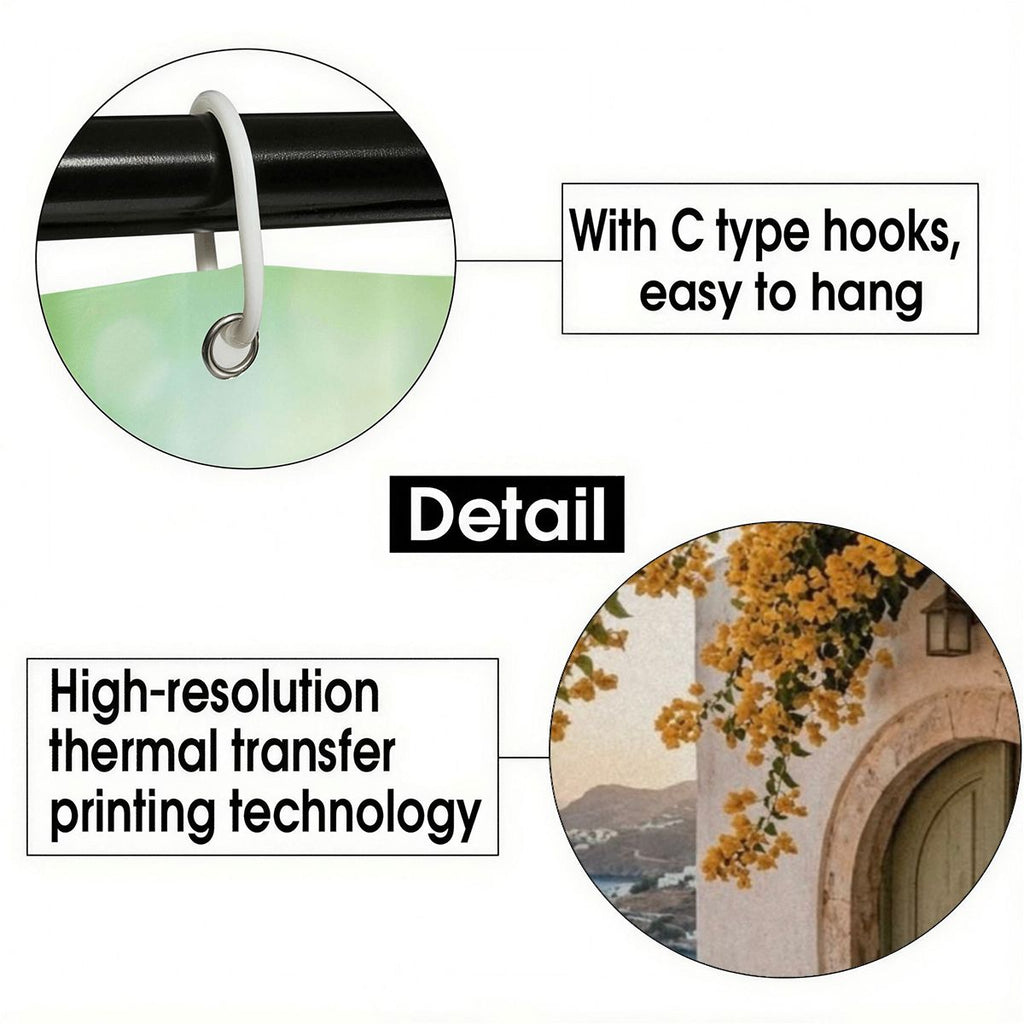 Doorways & Portals Shower Curtain | Architectural Art Bathroom Decor