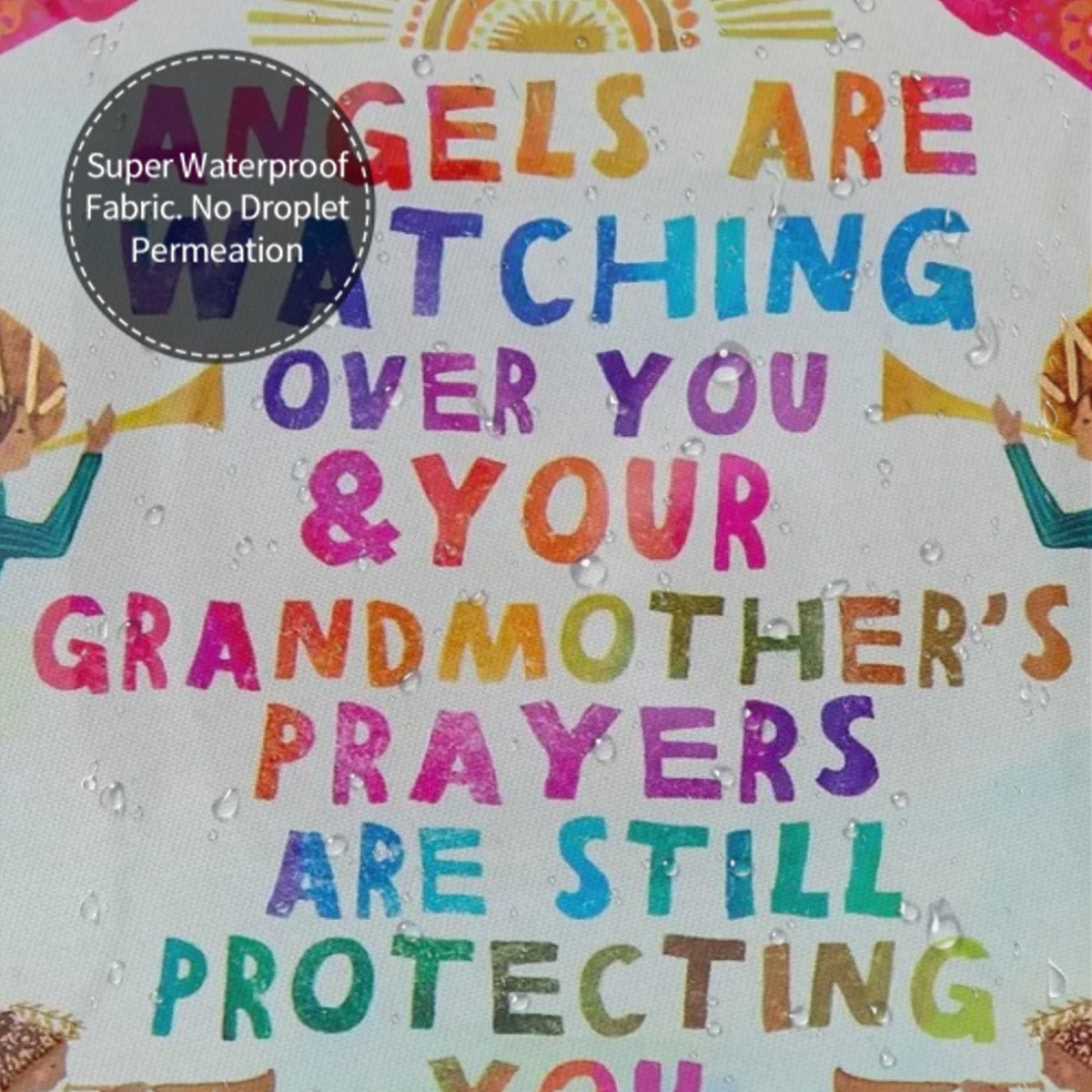 Angels are watching over you Shower Curtain