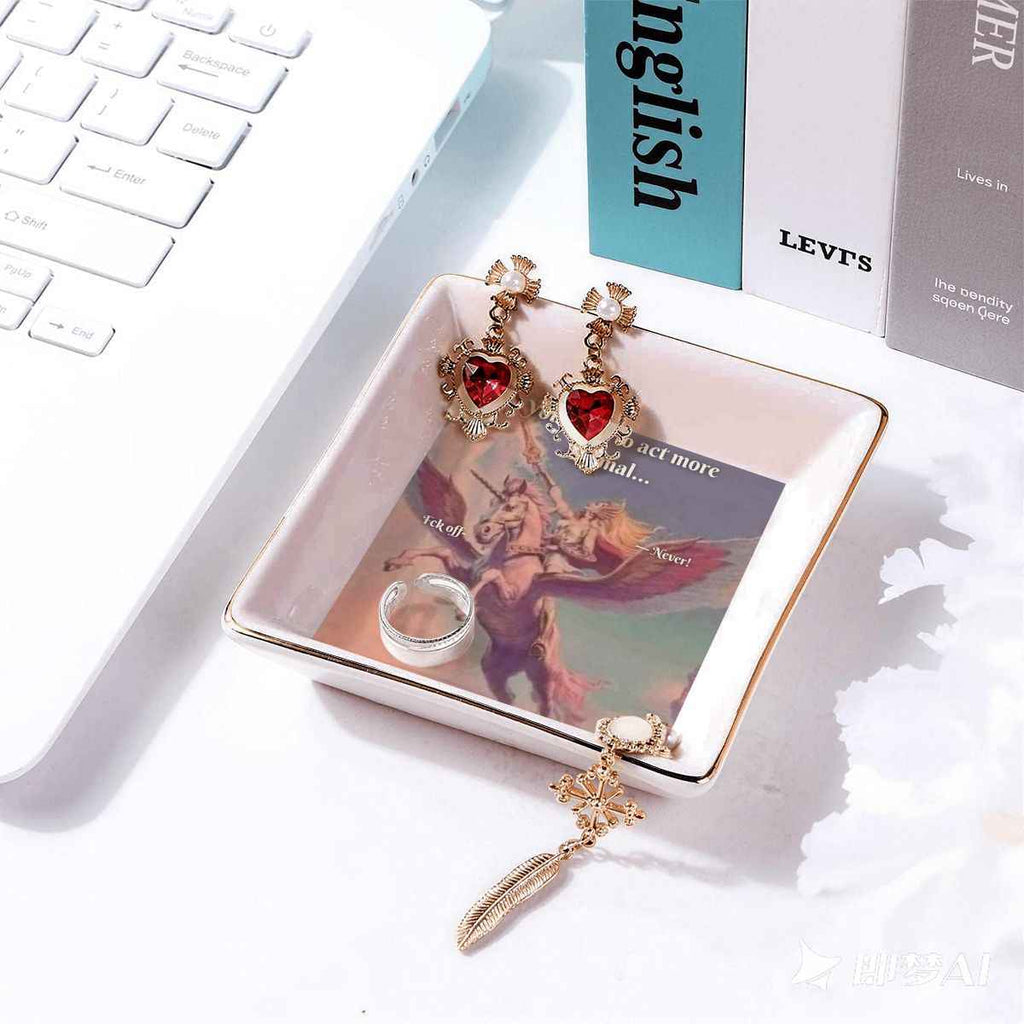Gold Trim Jewelry Dish She-ra