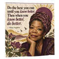 Maya Angelou Portrait Shower Curtain - 72" x 72" Poet Art Bathroom Decor