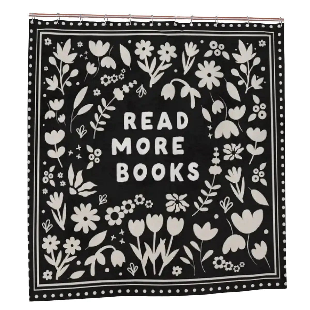 Read More Books Shower Curtain Sandy Beach