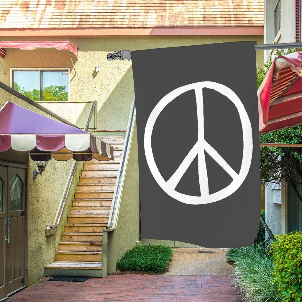 Peace Symbol Garden Flag
