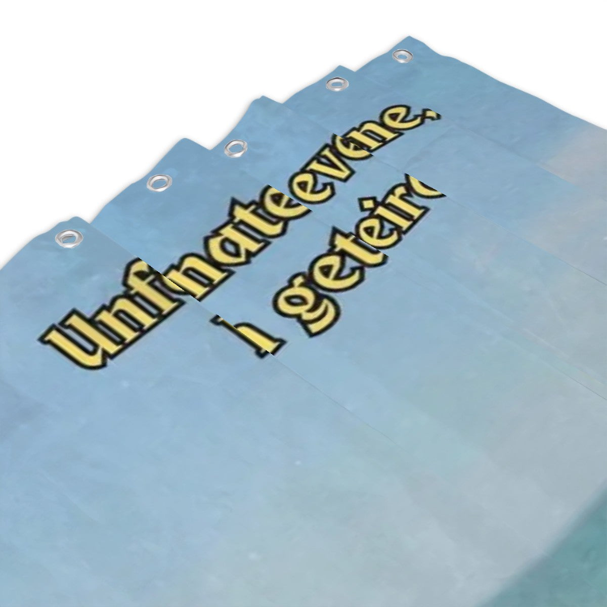 Meditating Cat on Beach Garden shower curtain