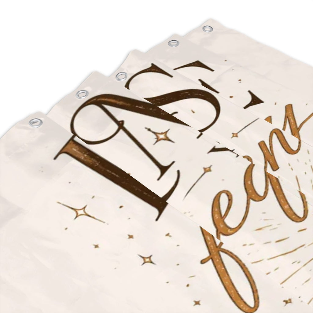 Sandy Beach bathroom decor shower curtain with a coastal beach scene, waterproof fabric, and vibrant ocean-inspired design.