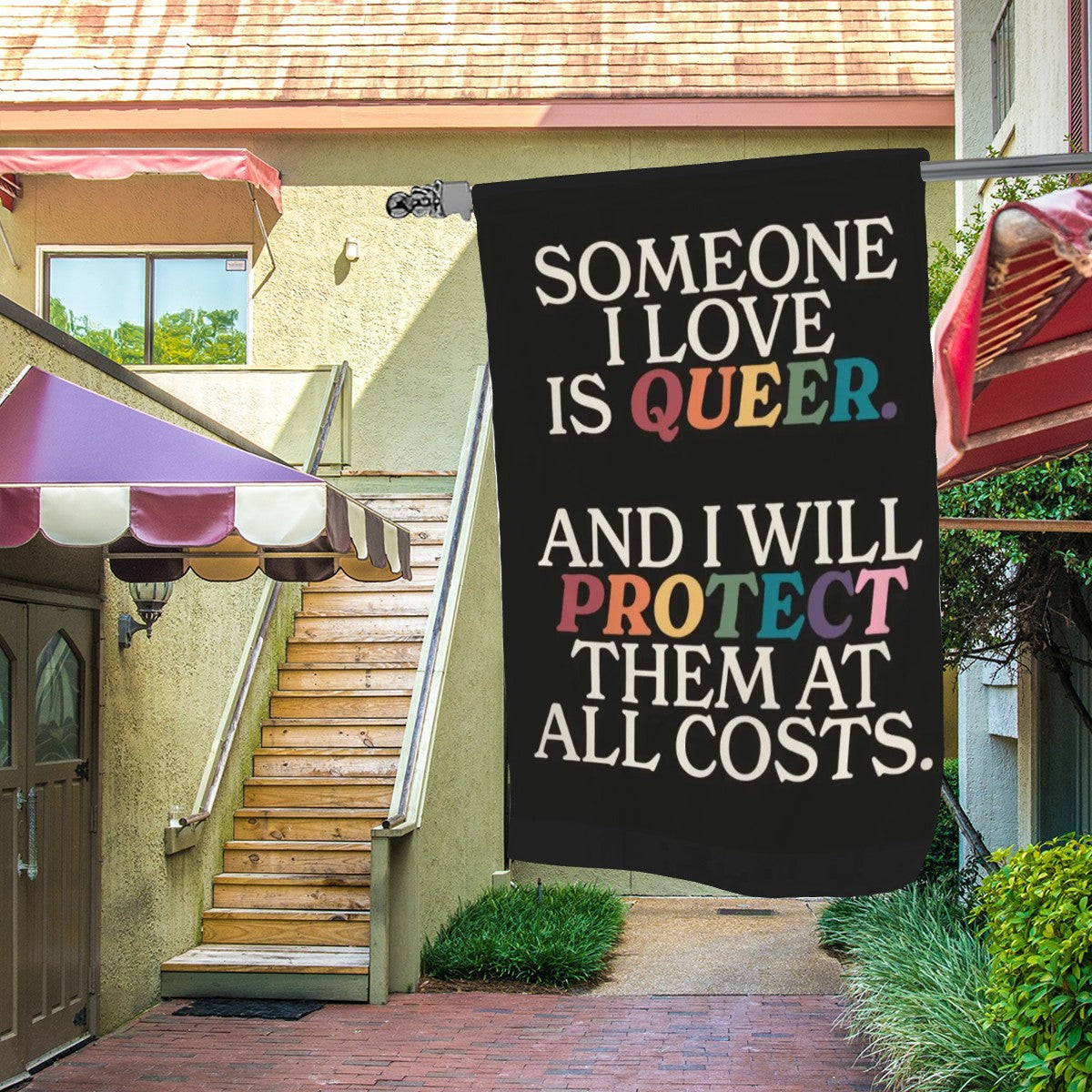 Someone I Love Is Queer Garden & House flag