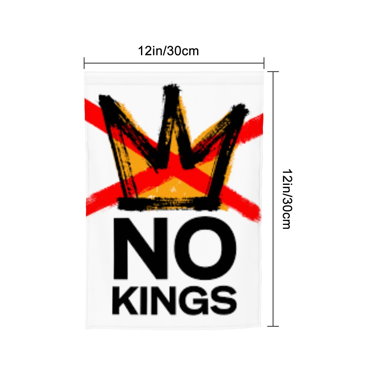 No Kings Garden flag