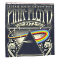 Pink Floyd Dark Side Prism shower curtain featuring colorful geometric design for bathroom decor by Sandy Beach.