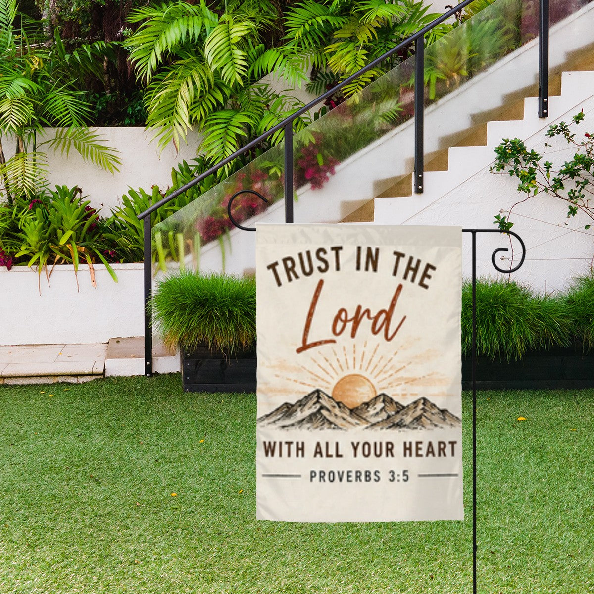 Colorful Sandy Beach outdoor garden flag for yard decoration, featuring vibrant design suitable for garden decor.