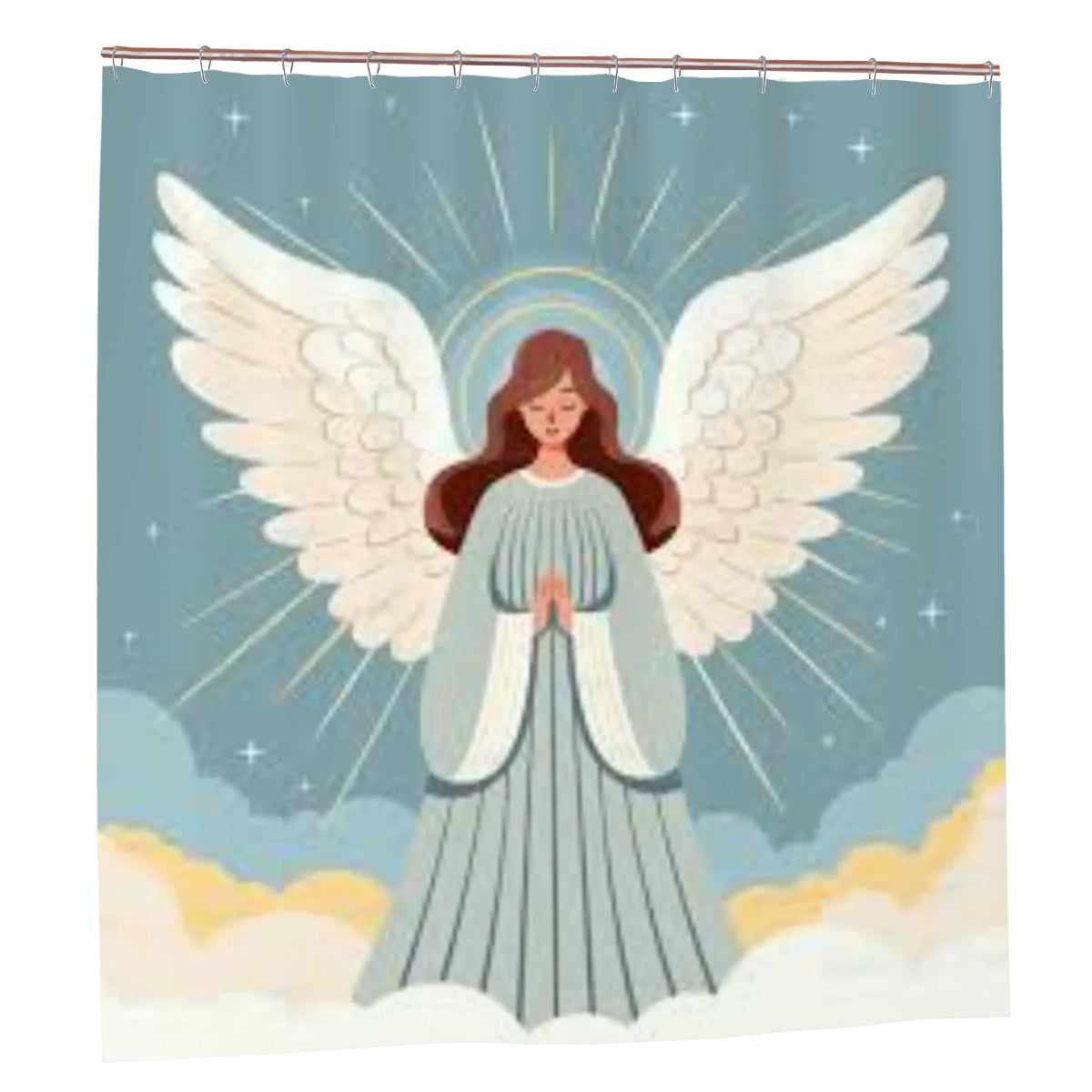 Praying Angel Shower Curtain