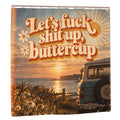 Buttercup Meadow Shower Curtain - 72" x 72" Waterproof Wildflower Print