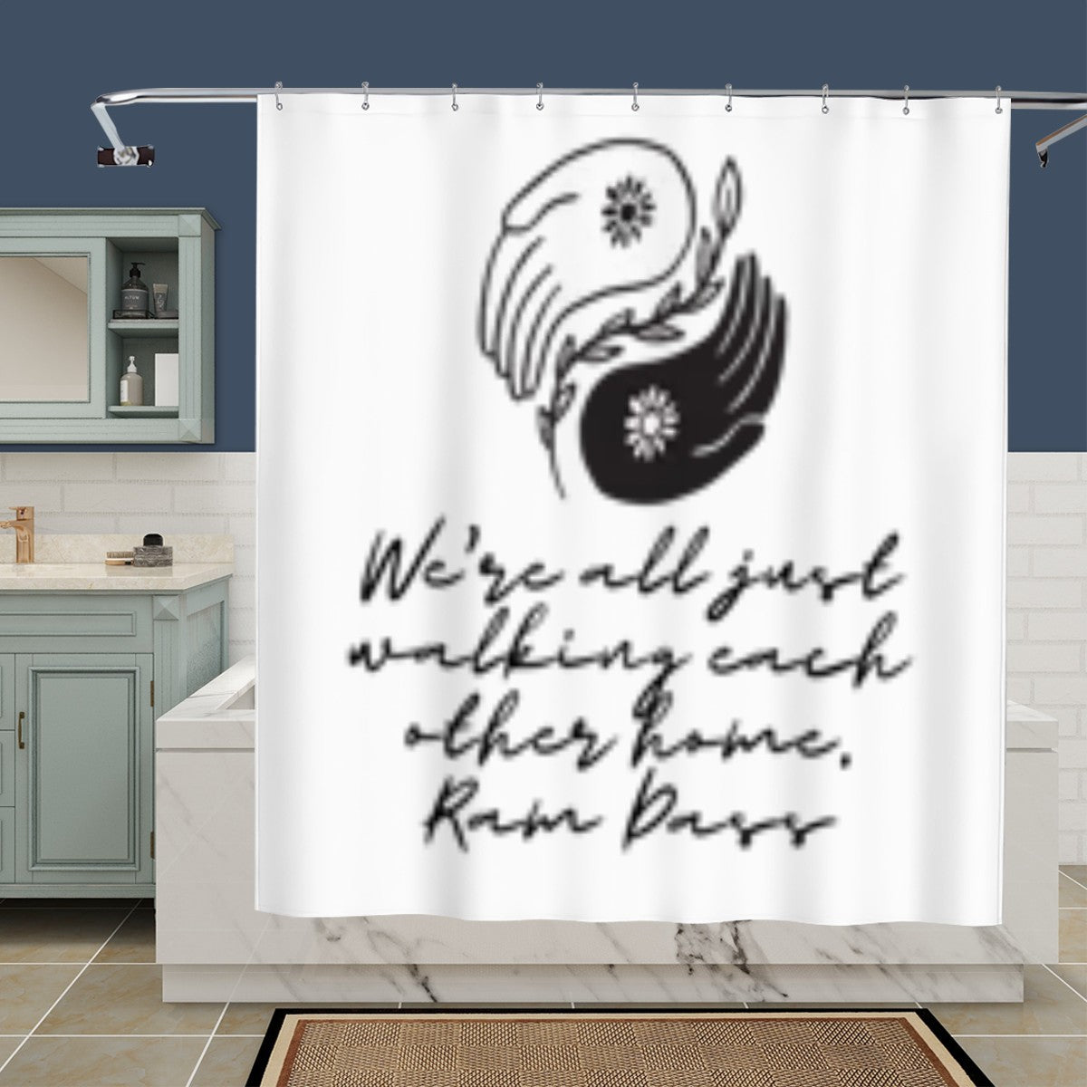 Yin Yang Shower Curtain