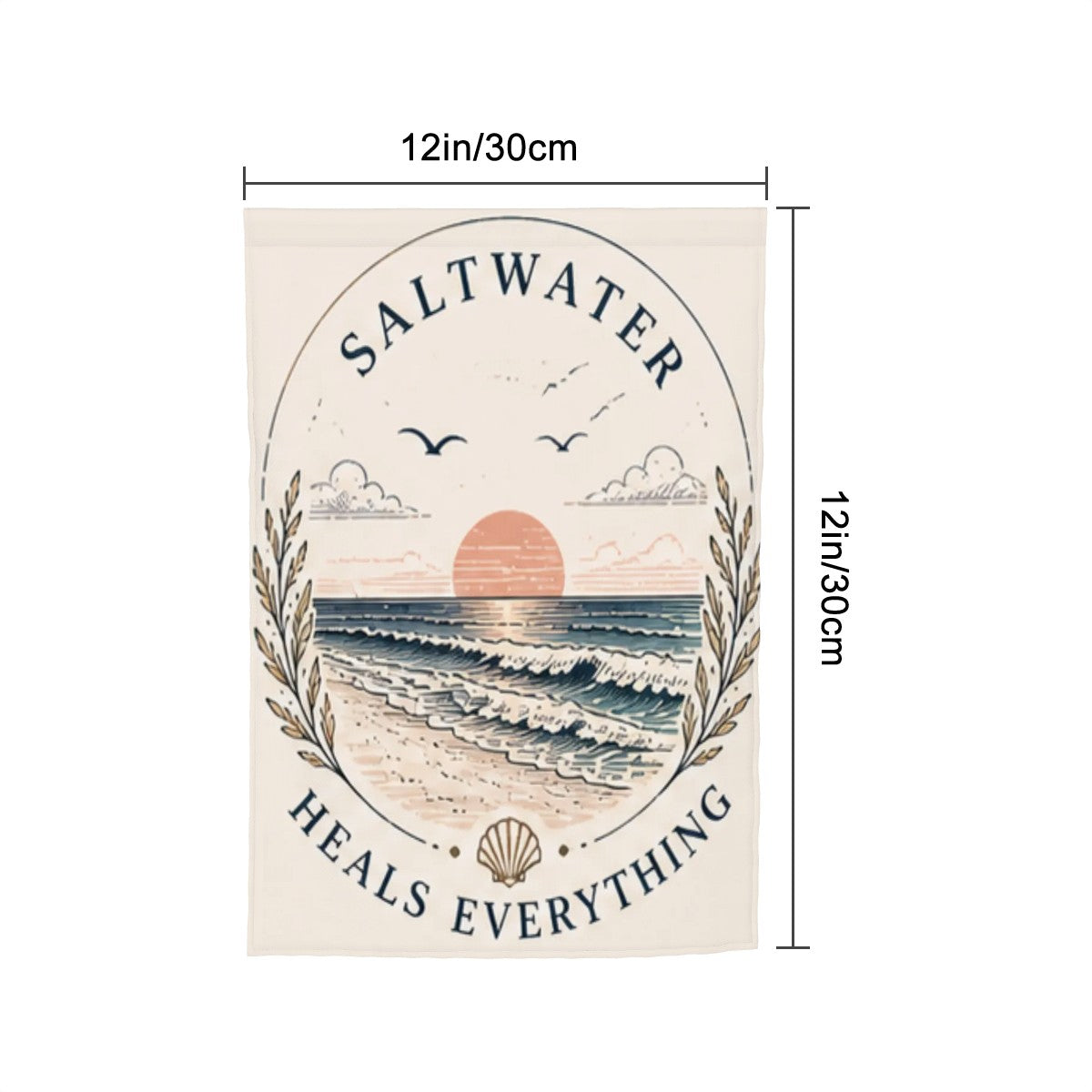 Colorful outdoor garden flag by Sandy Beach featuring vibrant yard decor for outdoor garden decoration.