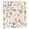 Pastel Seashell Shower Curtain - 72" x 72" Coastal Botanical Illustration