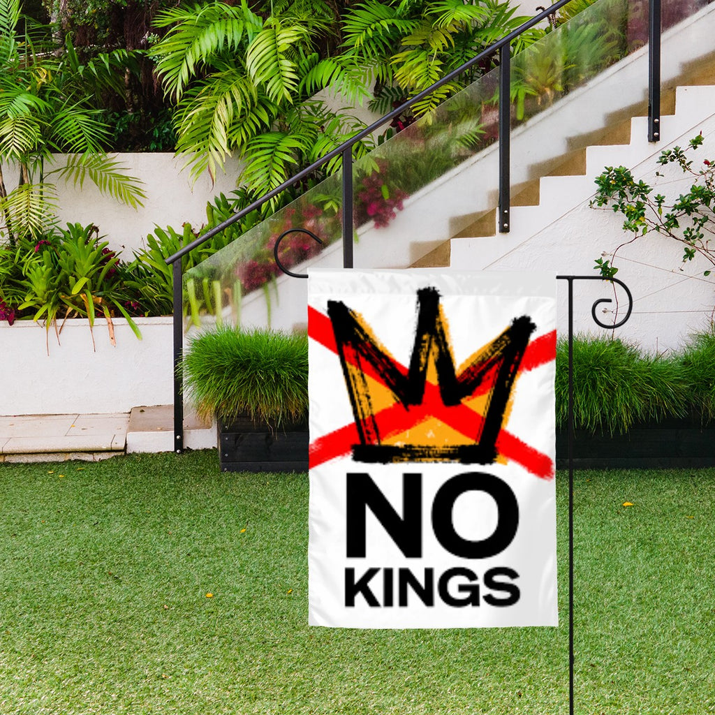 No Kings Garden flag