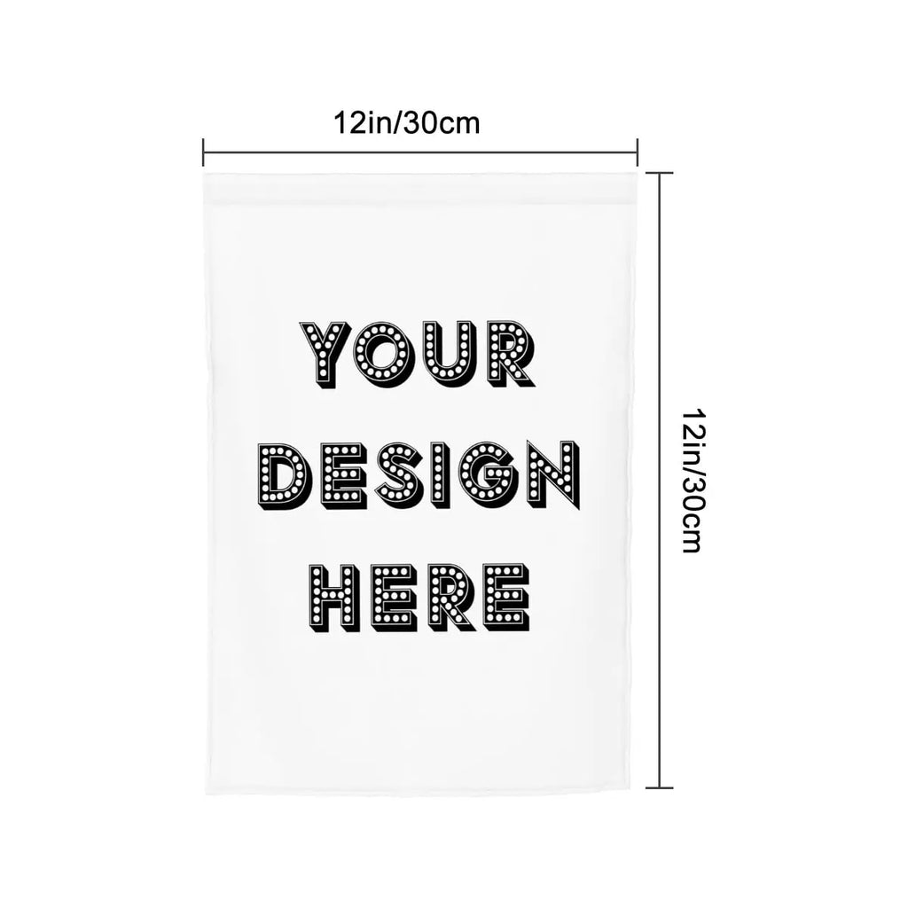 Colorful Sandy Beach custom garden flag featuring vibrant floral and beach-themed designs, perfect for outdoor garden decor.
