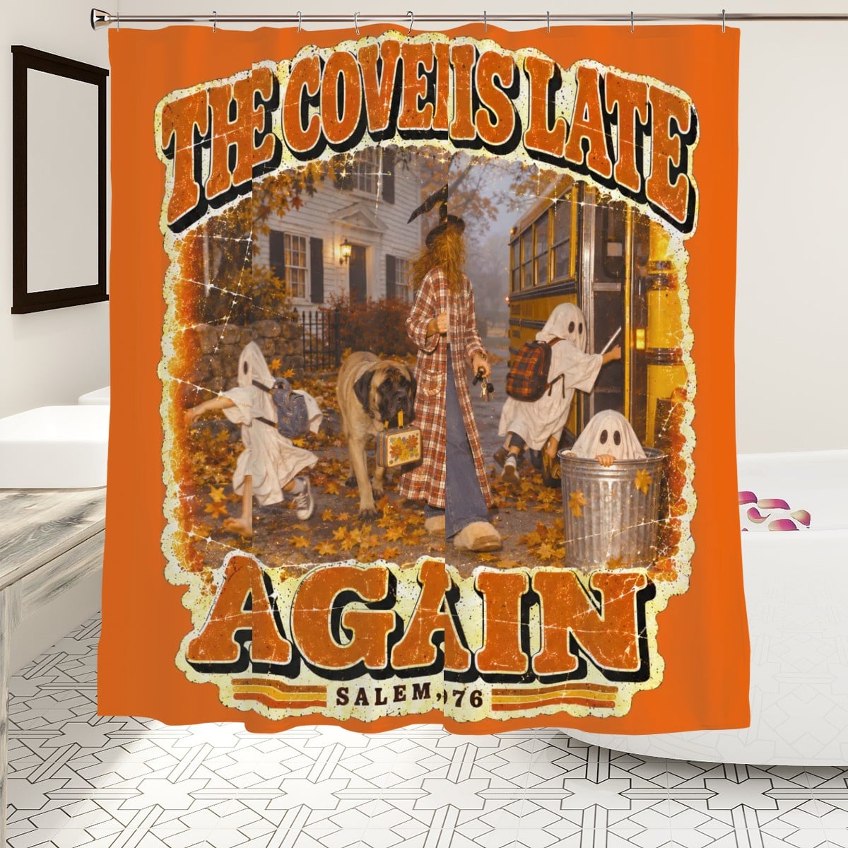 The Coven Is Late Again Shower Curtain