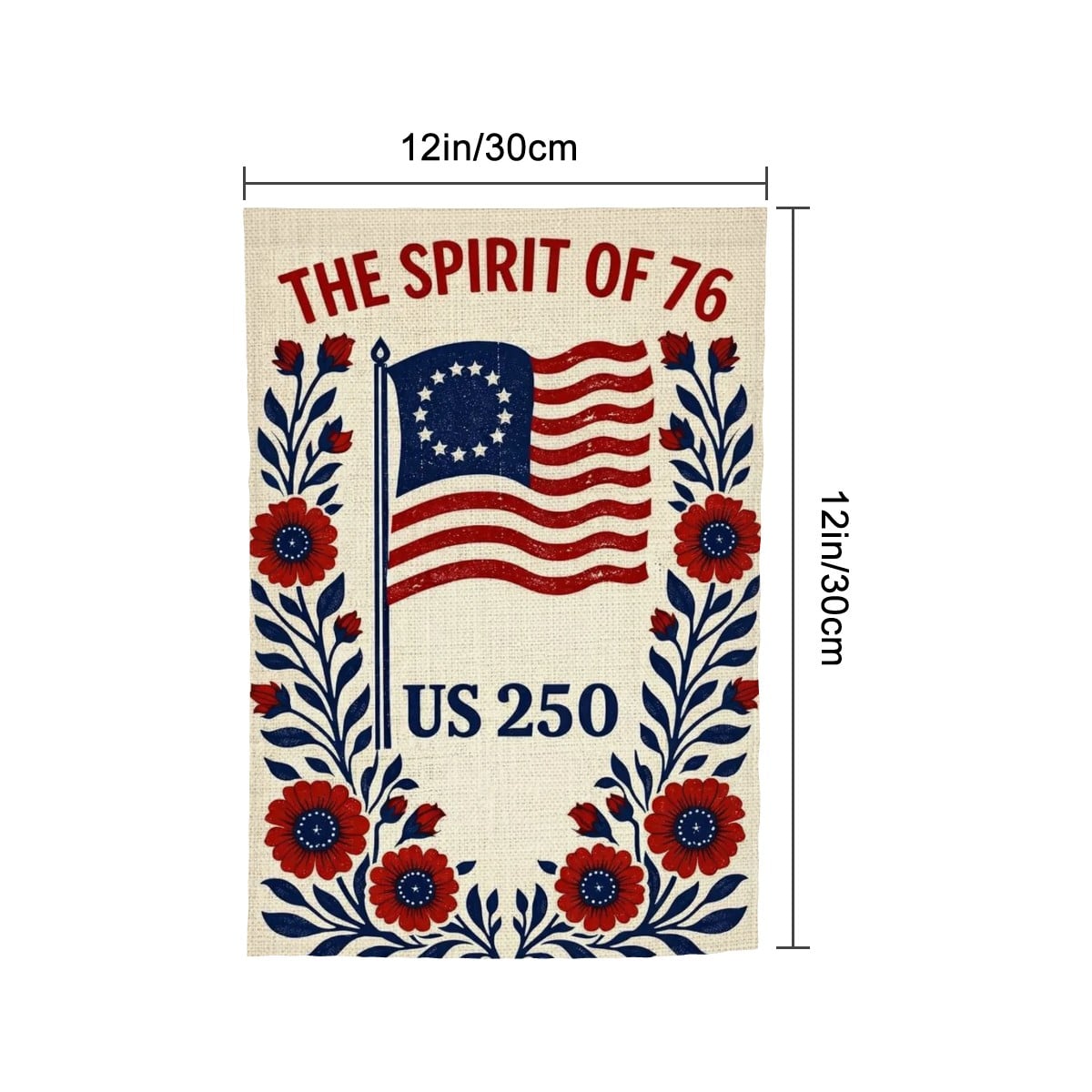 Colorful Sandy Beach outdoor garden flag with floral design, perfect for yard decorations and garden decor.