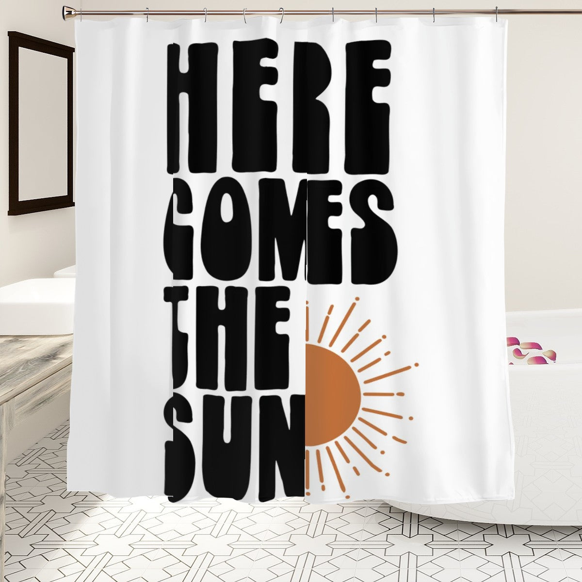 Here Comes the Sun Shower Curtain