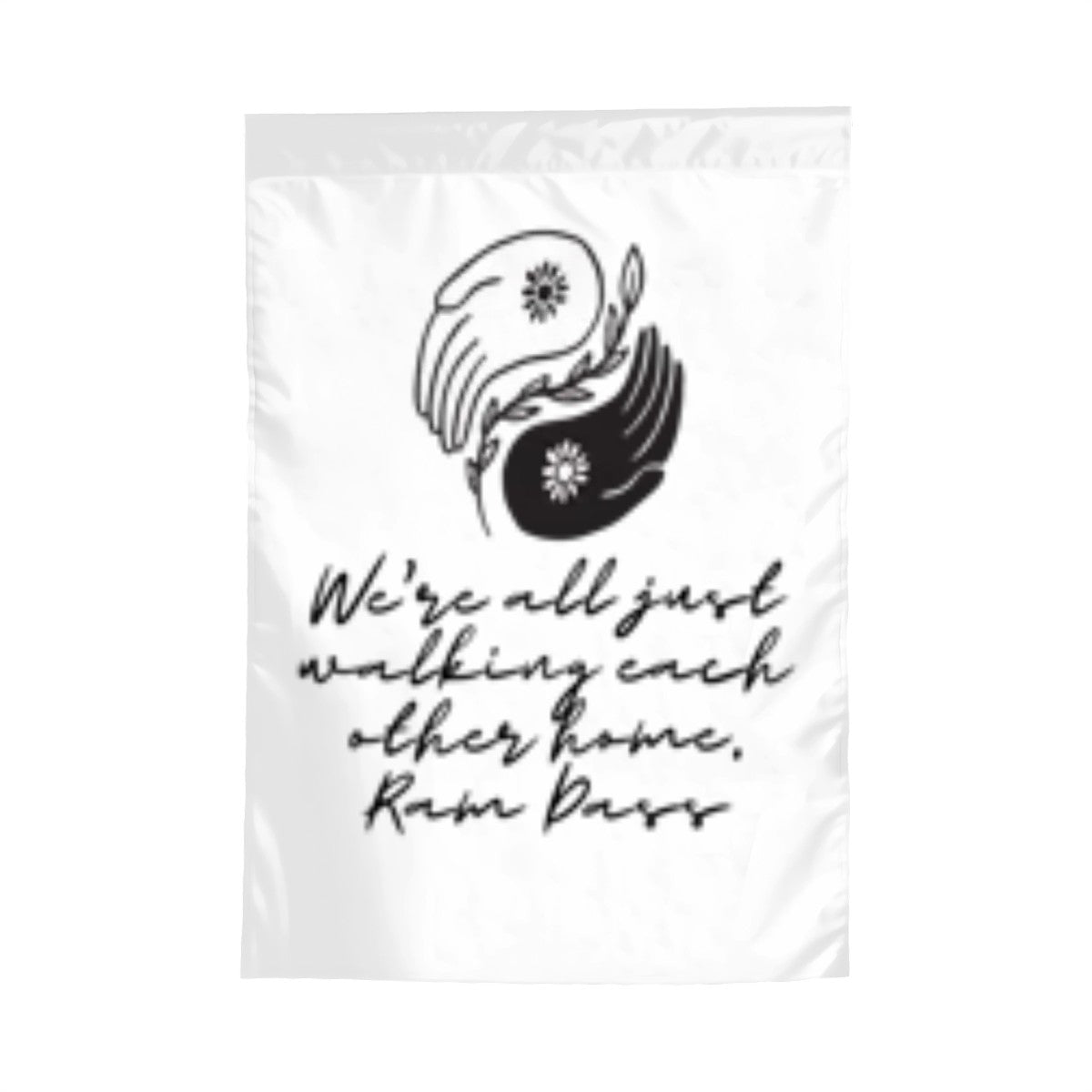 Yin Yang Hands Garden Flag
