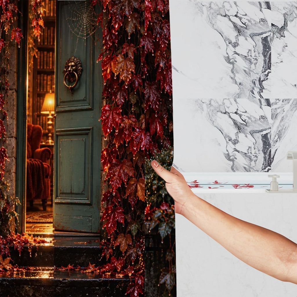 Open Door Shower Curtain - 72" x 72" Waterproof Doorway Art Print