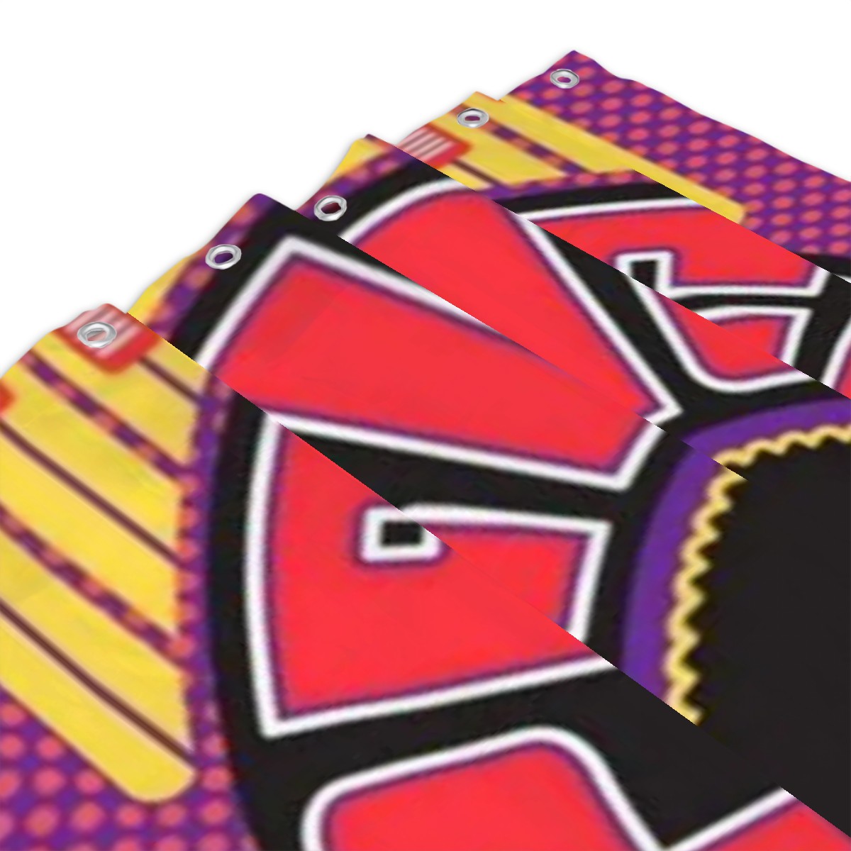 Prince Retro Portrait Shower Curtain