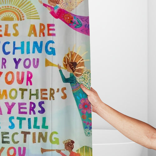 Angels are watching over you Shower Curtain