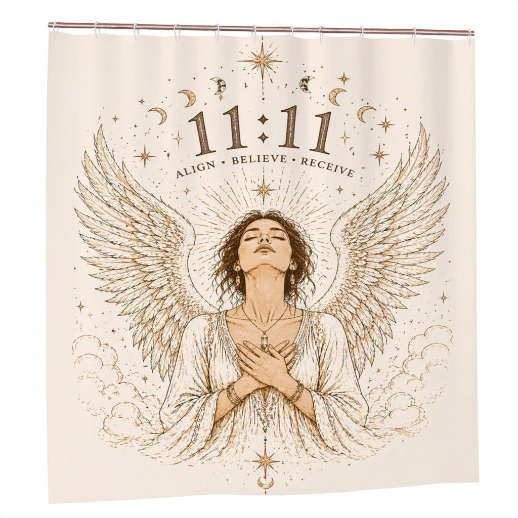 Sandy Beach bathroom decor shower curtain with a scenic beach design, adds coastal style to your shower area.
