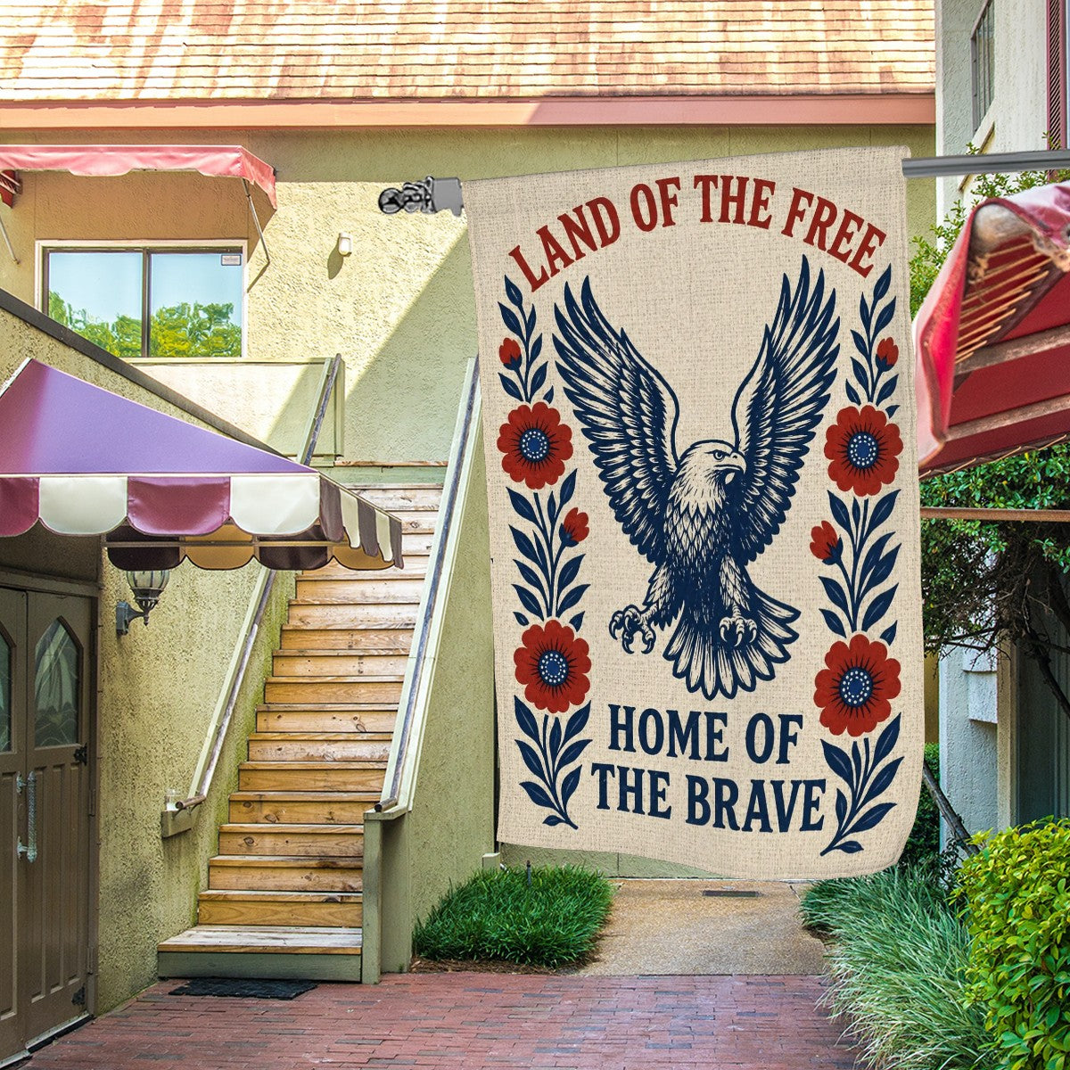 Colorful Sandy Beach garden flag for outdoor yard decoration, featuring vibrant design perfect for enhancing garden decor.