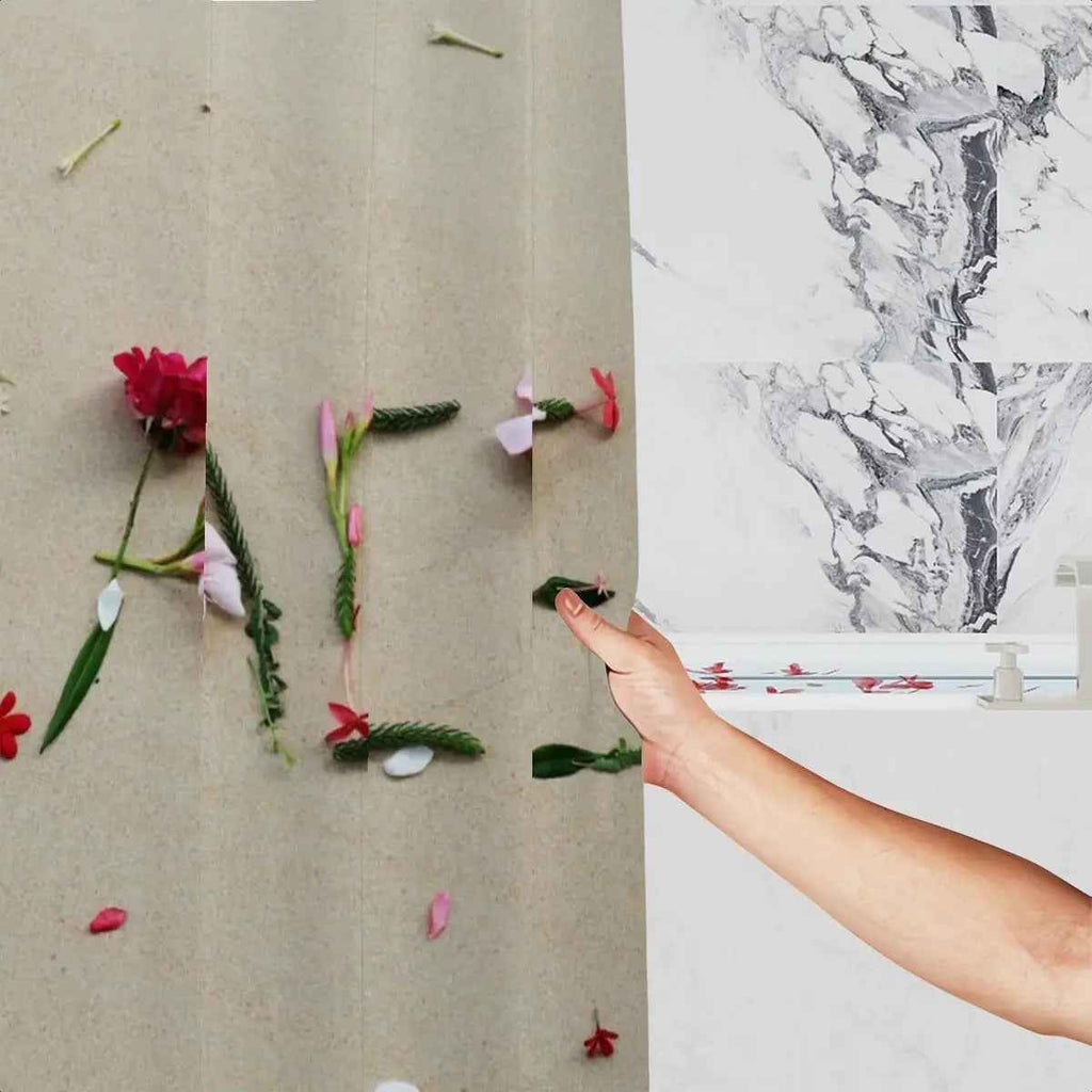 Flower Petal "Peace" Shower Curtain