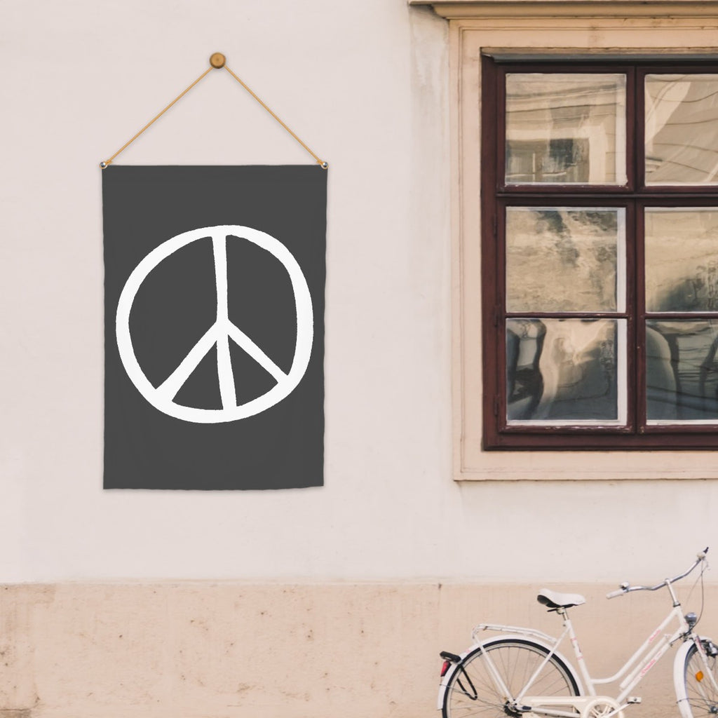 Peace Symbol Garden Flag