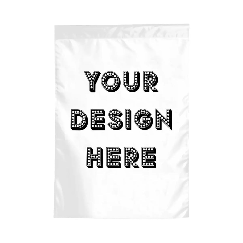 Colorful Sandy Beach custom garden flag for outdoor garden decor, featuring vibrant design and weather-resistant fabric.