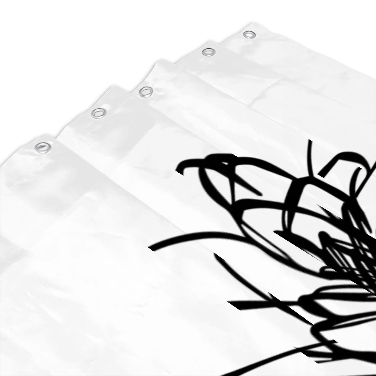 No Mud No Lotus shower curtain