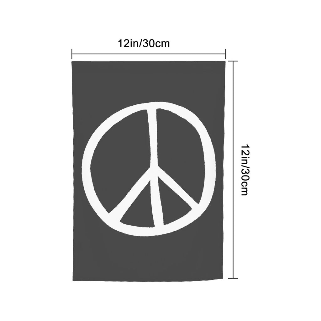 Peace Symbol Garden Flag