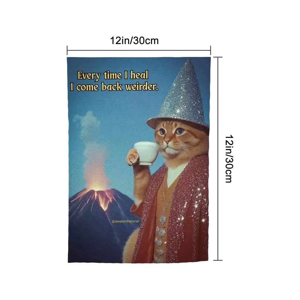 Wizard Cat with Tea Garden Flag