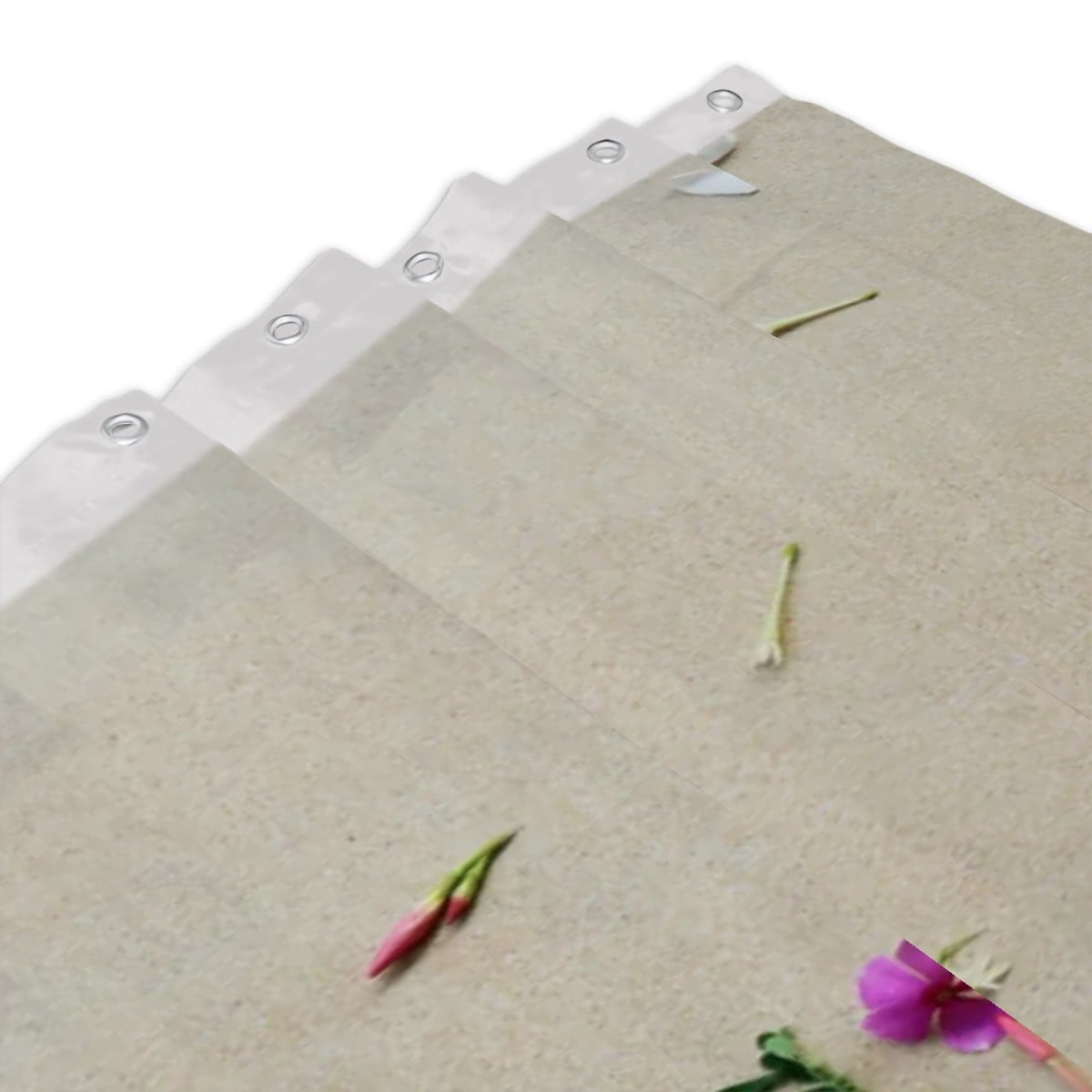 Flower Petal "Peace" Shower Curtain