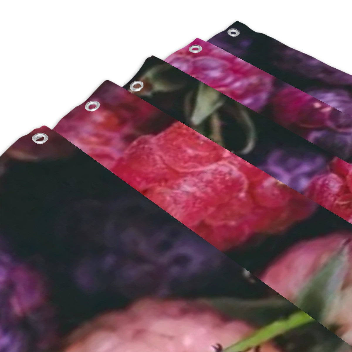 Fresh Berries Photographic Shower Curtain